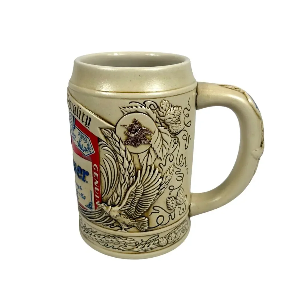 Vtg 1995 Budweiser Beer Stein Anheuser-Busch Collectible Mug w/Box